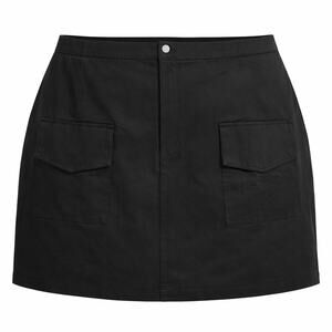 NWT Universal Standard Women's Black Mini Stretch Cargo Skirt Size 4XL 38 40